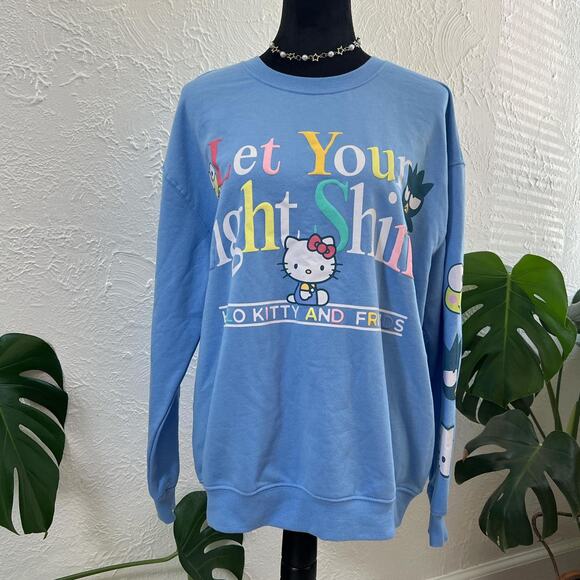Hello kitty and friends graphic Light blue crewneck - Picture 1 of 5